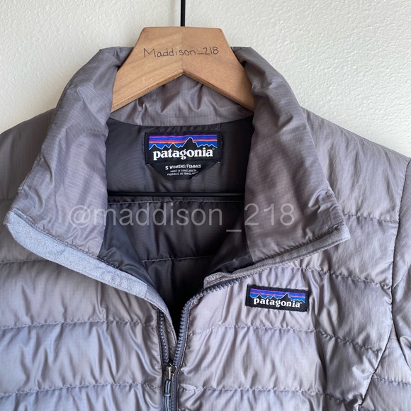 Patagonia Down Sweater Jacket Small Feather Grey Regular Fit 800-fill Down S - Picture 12 of 14